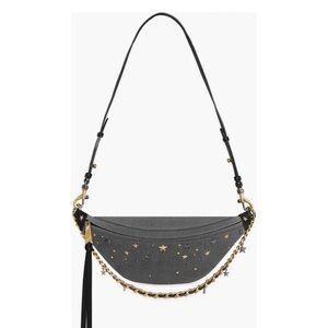 Rebecca Minkoff Black and Gold Star Chelsea Sling Bag